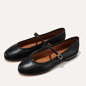 Margaux Black Mary Jane Flats “Demi Jane”